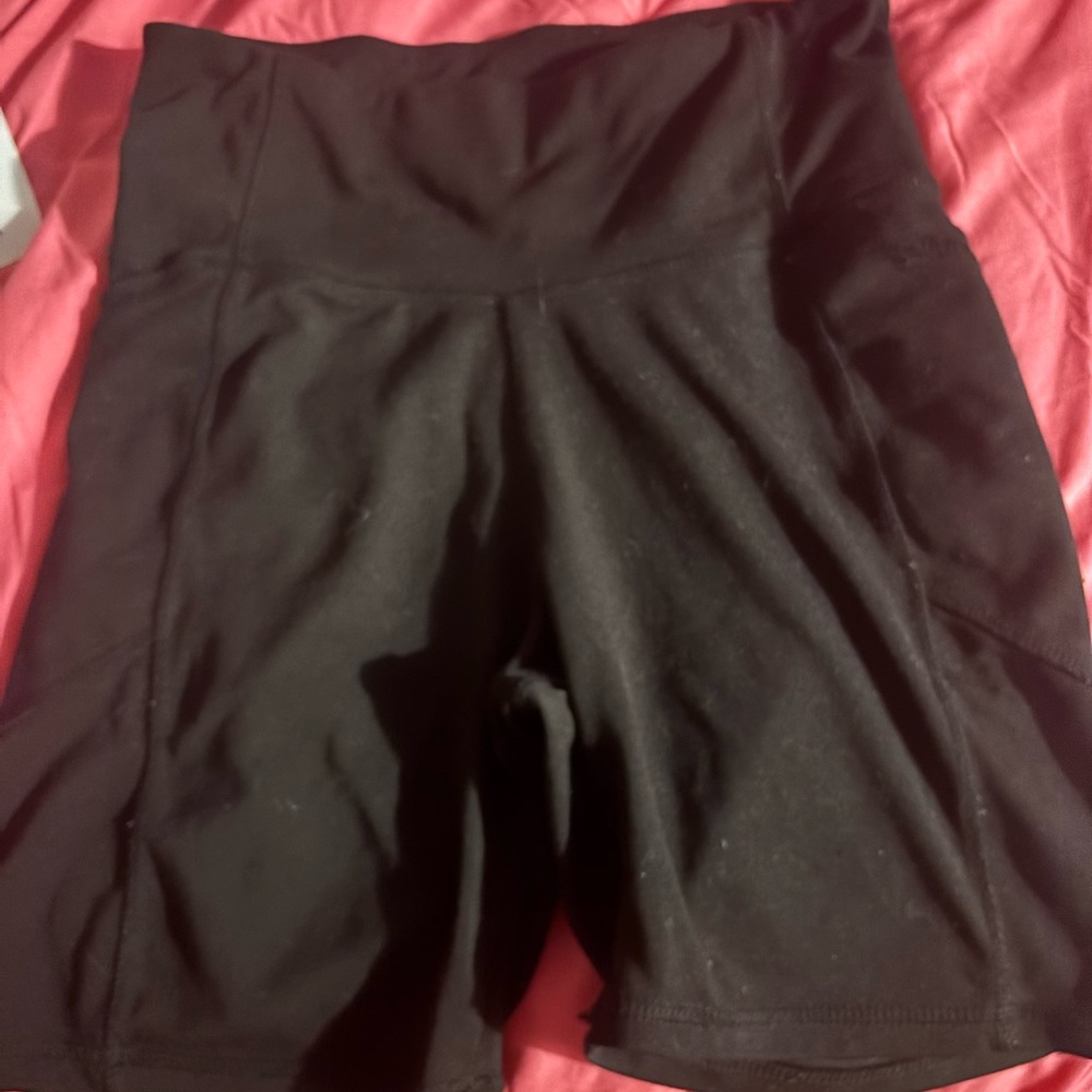 Juicy Couture Black Bike Shorts Athletic Fit